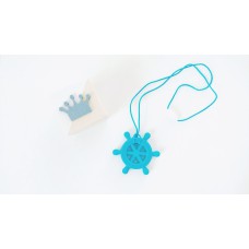 Silikoninis pakabukas-kramtukas "Jūra", mėlynos spalvos