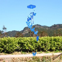 Vėjo varpelis Drugeliai, 70 cm - mėlynas